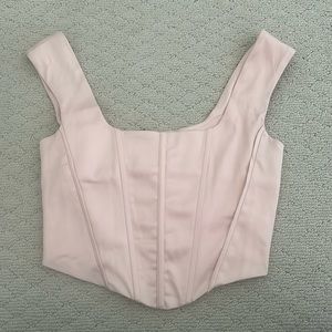 More to Come Revolve Champagne Corset Top